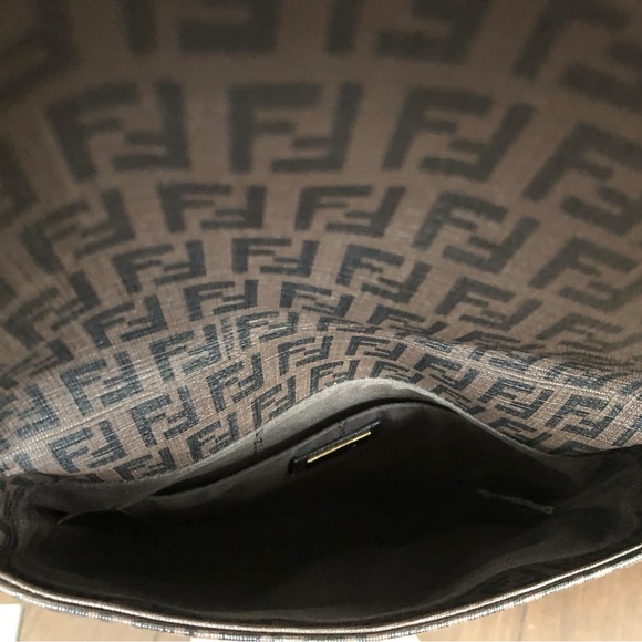❌SOLD❌ Authentic Fendi Zucchino Messenger Bag - Picture 15 of 16